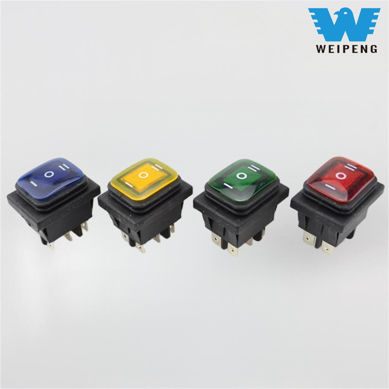 Klasyczny przełącznik kołyskowy lampy: specyficzne dla oświetlenia, świecące życie przez trzydzieści lat