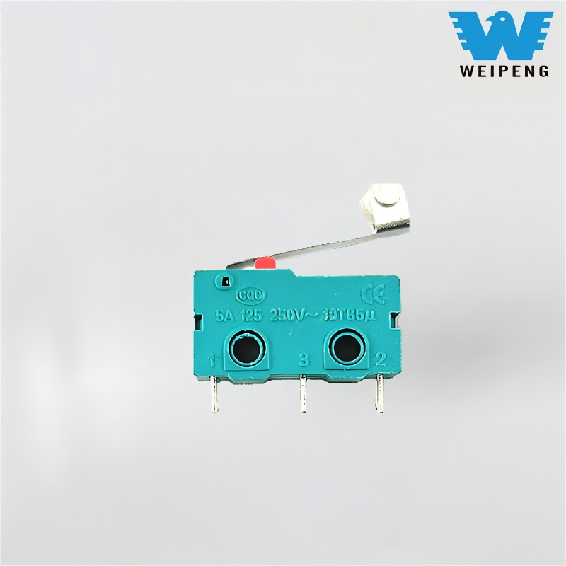 Przycisk kontaktowy 5A/125V 250V Prosty uchwyt Trójstykowy mikroprzełącznik krańcowy ruchu