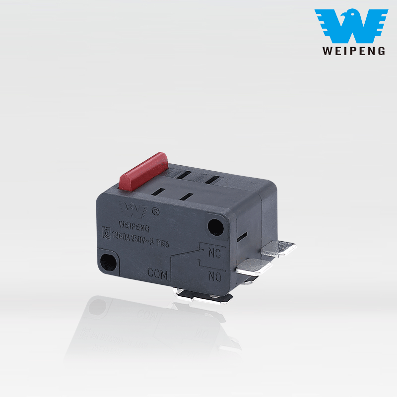 Mikroprzełącznik podwójnego działania / Dpdt / dźwignia rolkowa