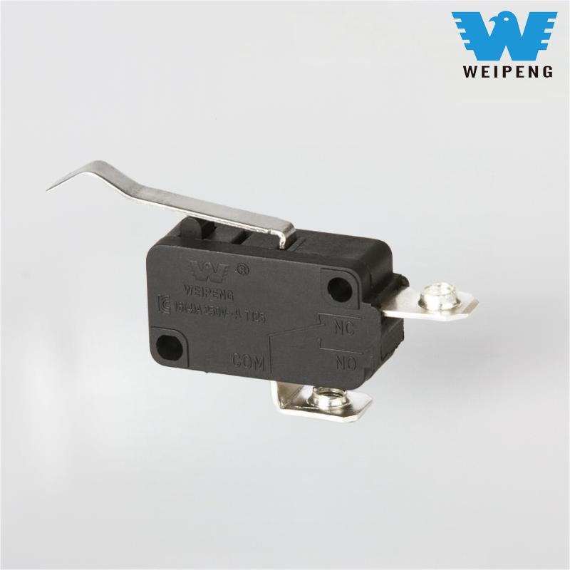 Mikroprzełącznik wysokoprądowy z dwoma zaciskami do sprzętu AGD