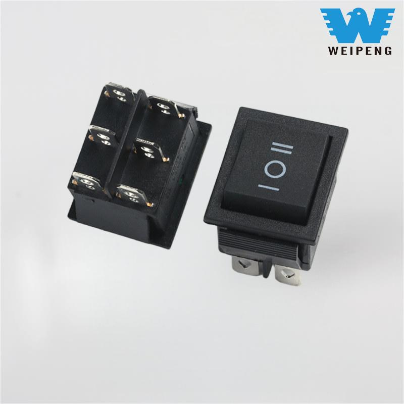 KCD4 Czarny przełącznik kołyskowy 31*25mm 16A 250V