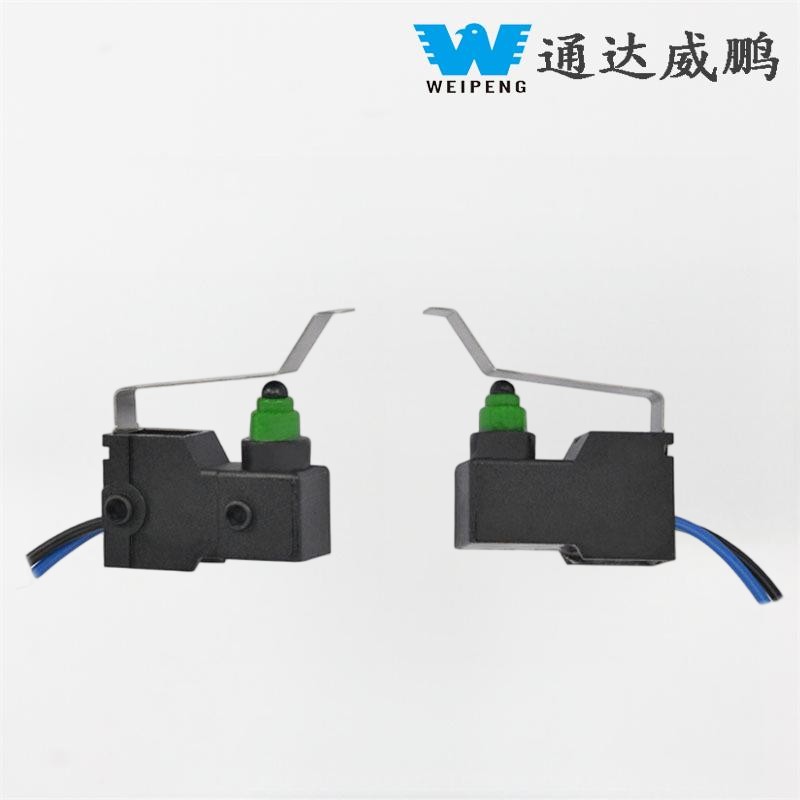 Mikroprzełącznik z bocznym wyjściem i kołkiem pozycjonującym